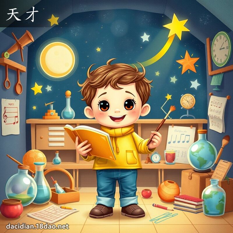 天才 - 国语大辞典配图
