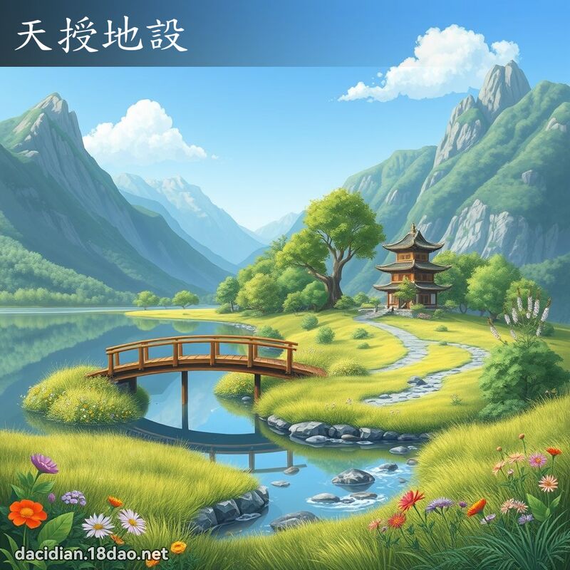 天授地设 - 国语大辞典配图