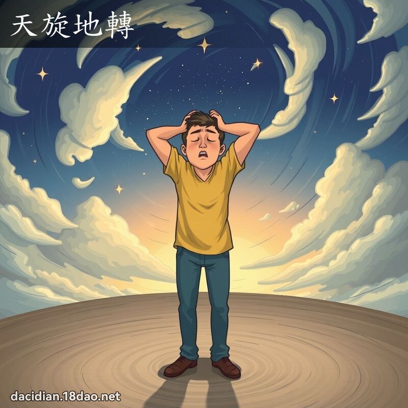 天旋地轉 - 國語大辭典配圖