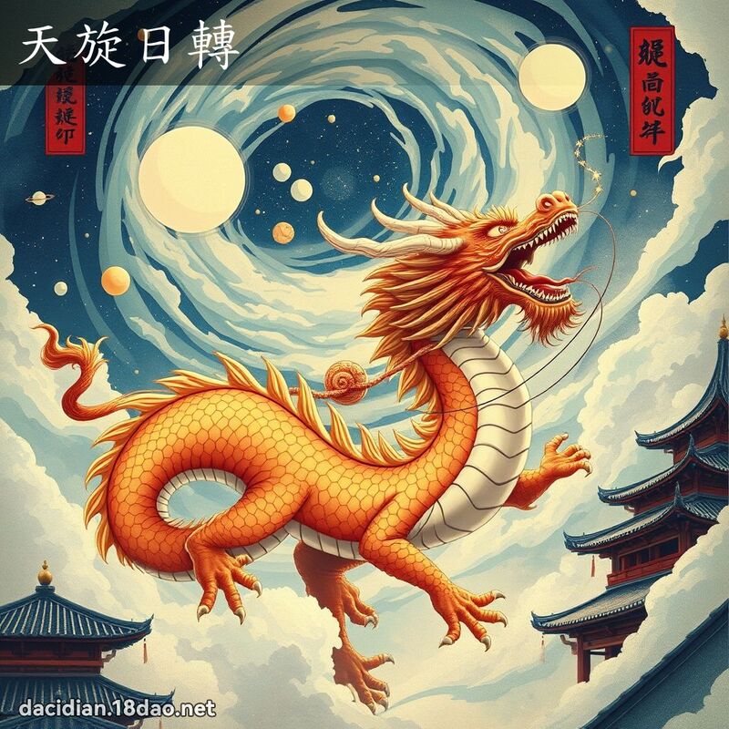天旋日转 - 国语大辞典配图