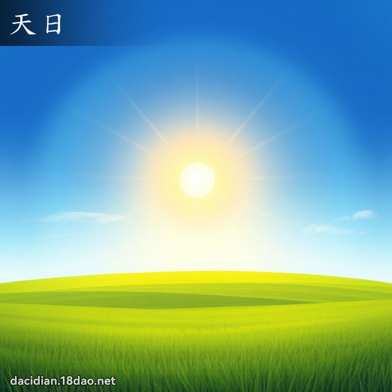 天日 - 国语大辞典配图