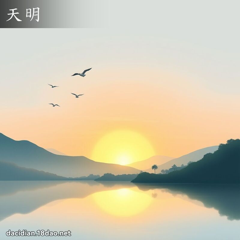天明 - 国语大辞典配图