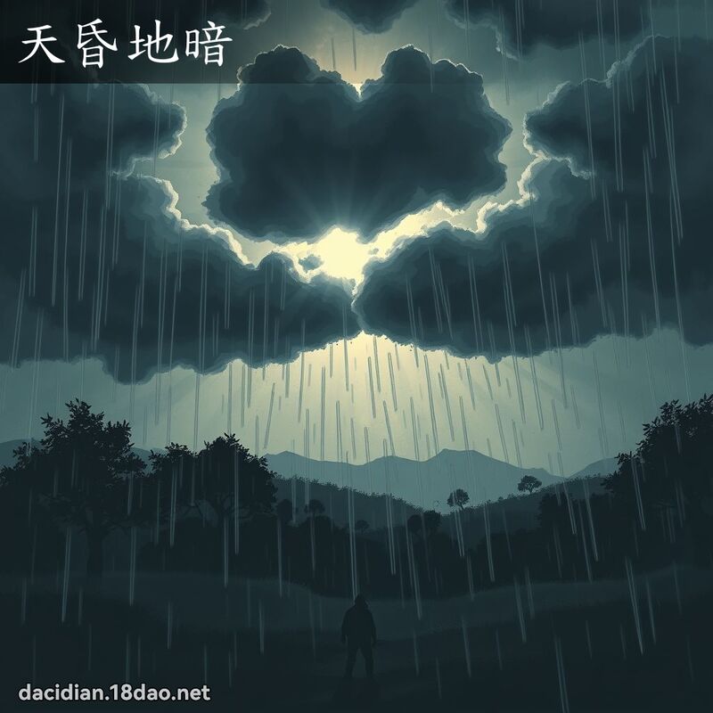 天昏地暗 - 國語大辭典配圖