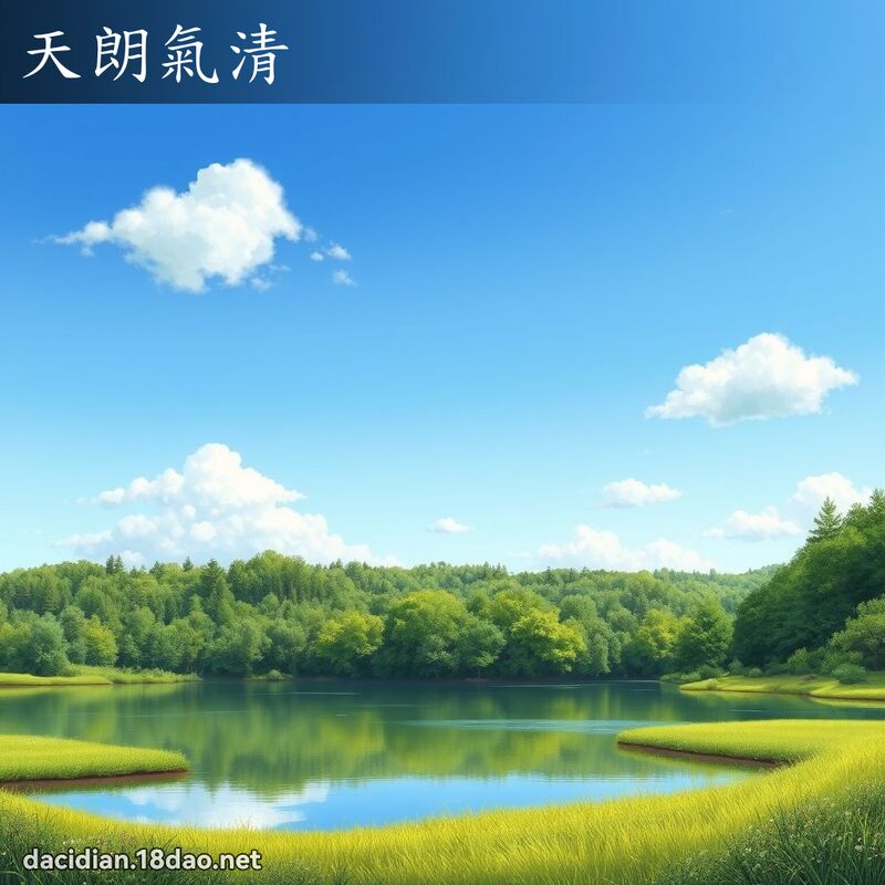 天朗气清 - 国语大辞典配图