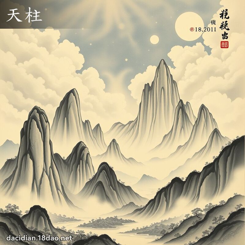 天柱 - 國語大辭典配圖
