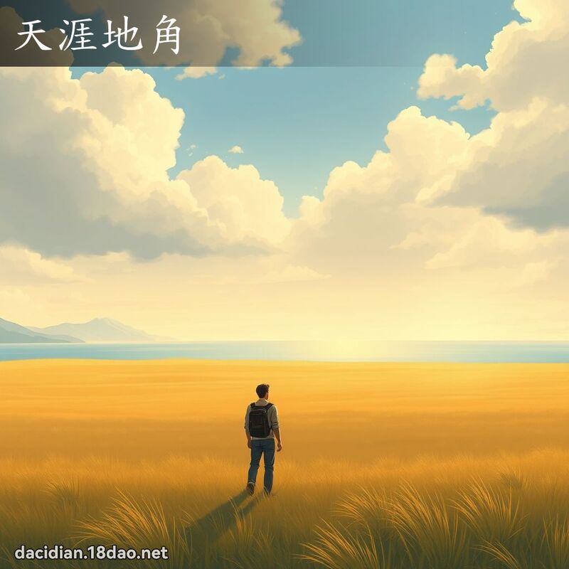 天涯地角 - 國語大辭典配圖