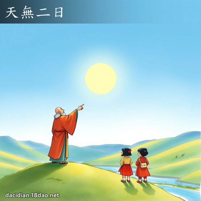 天無二日 - 國語大辭典配圖