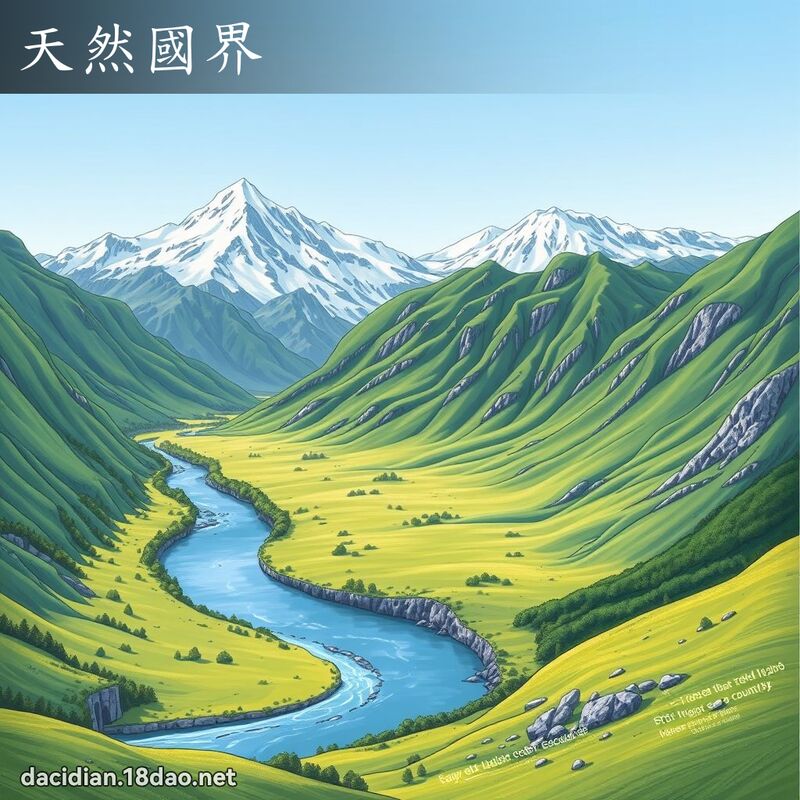 天然國界 - 國語大辭典配圖