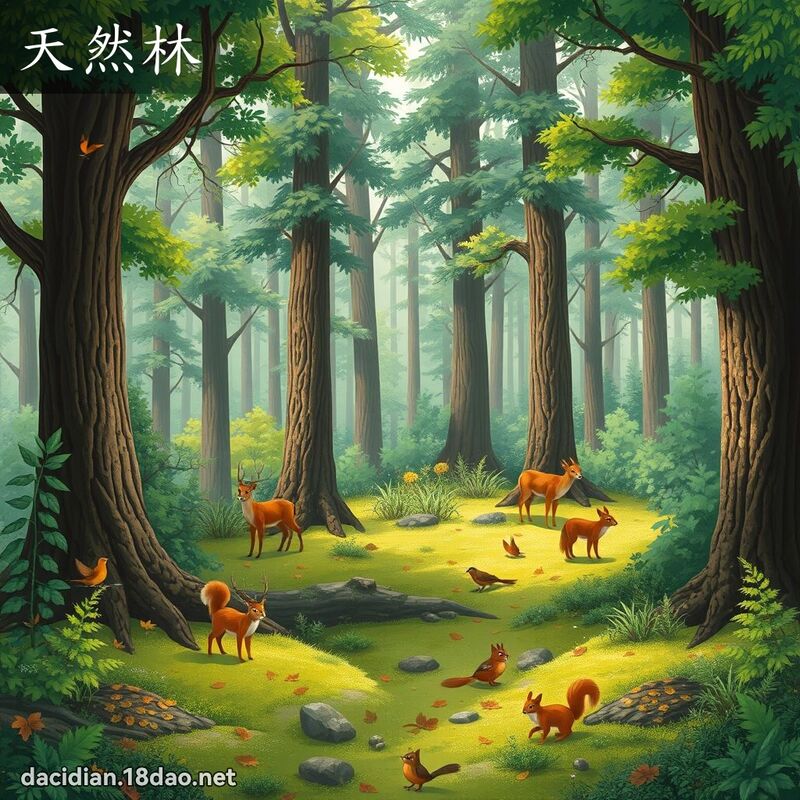 天然林 - 國語大辭典配圖