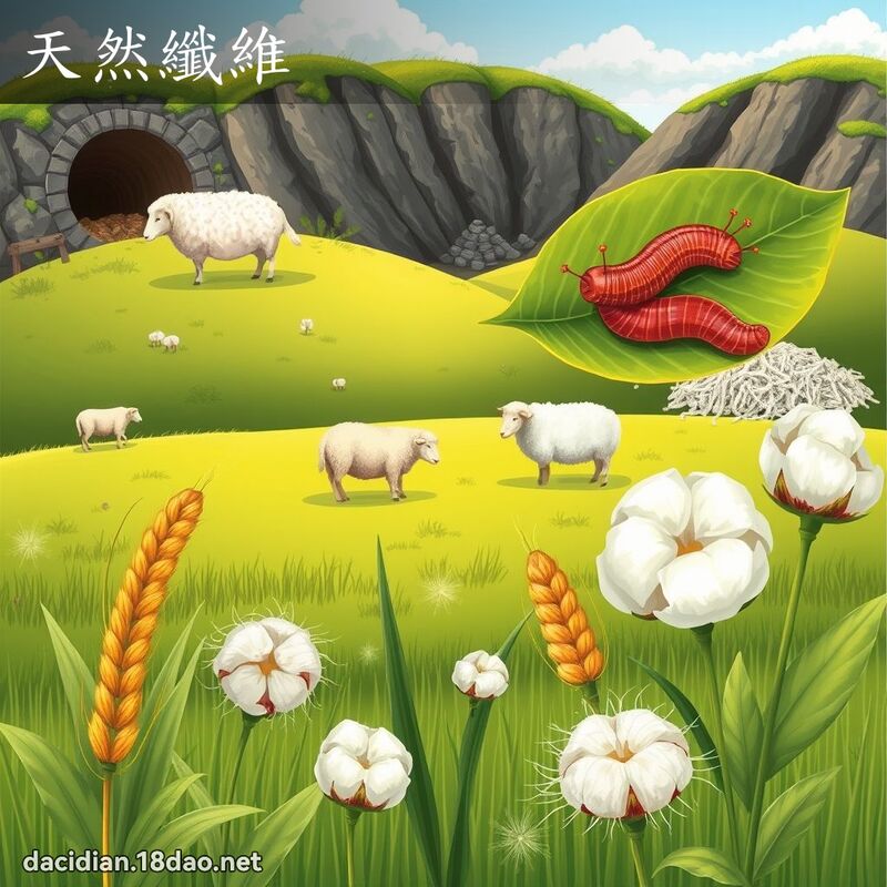 天然纖維 - 國語大辭典配圖