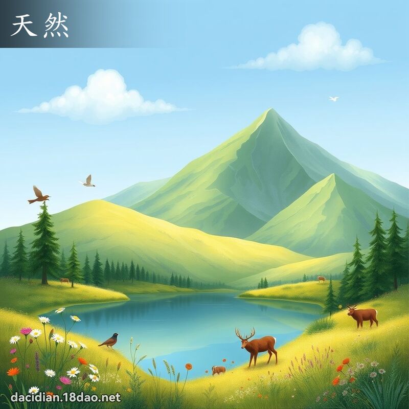 天然 - 国语大辞典配图