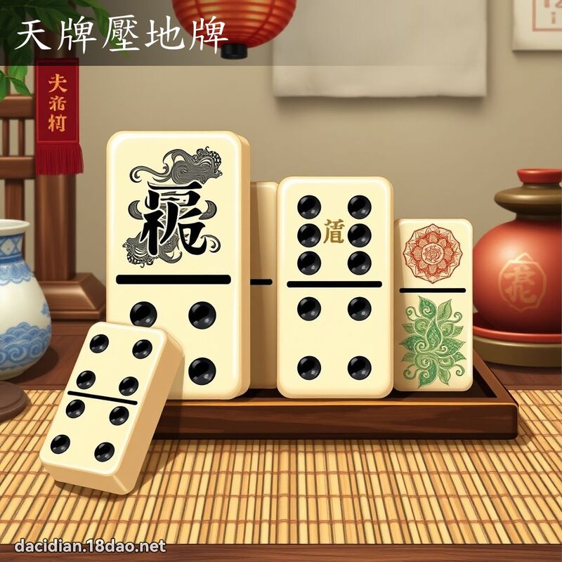 天牌壓地牌 - 國語大辭典配圖