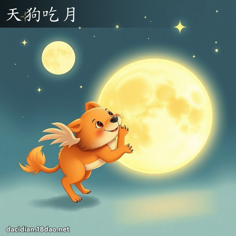 天狗吃月 - 國語大辭典配圖