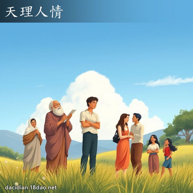 天理人情 - 國語大辭典配圖