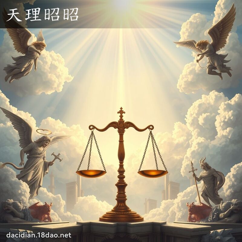 天理昭昭 - 国语大辞典配图