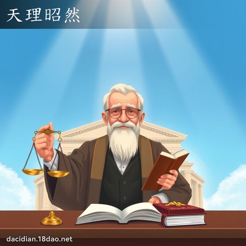 天理昭然 - 国语大辞典配图