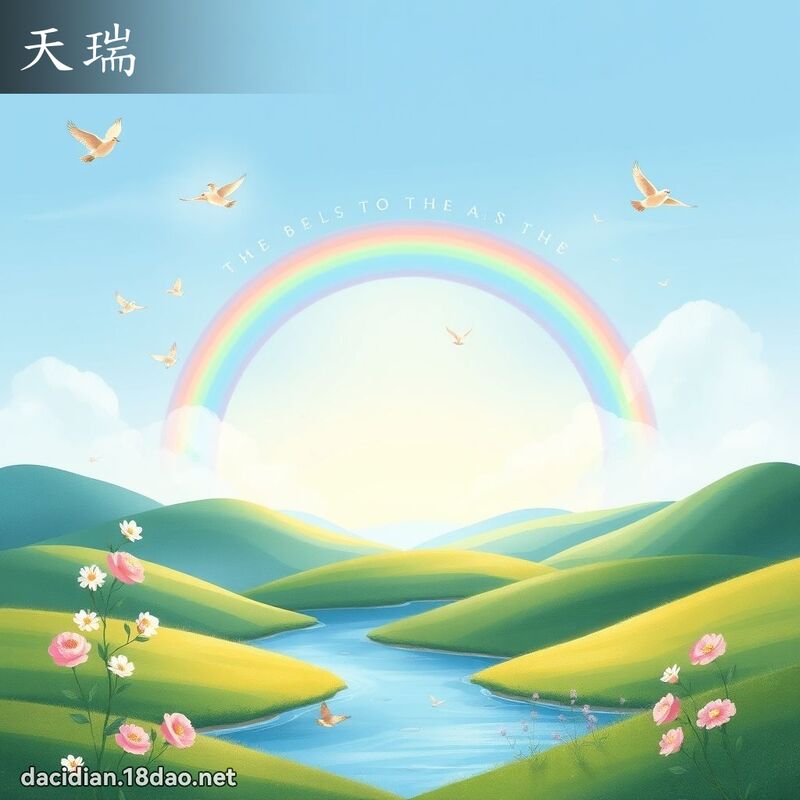 詞語: 天瑞 (多意詞)