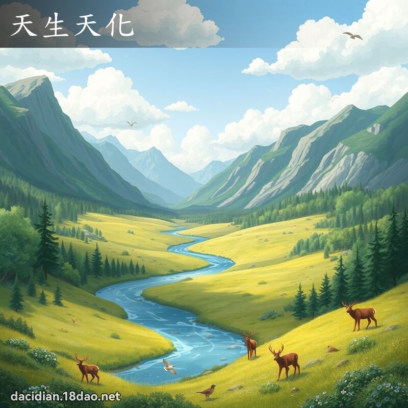 天生天化 - 國語大辭典配圖
