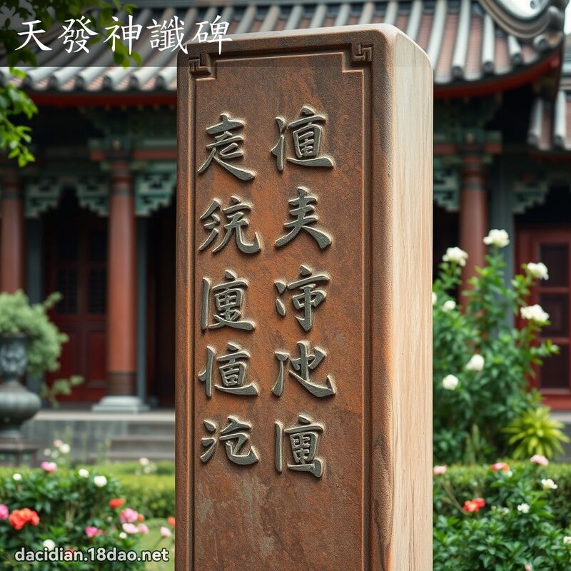 天發神讖碑 - 國語大辭典配圖