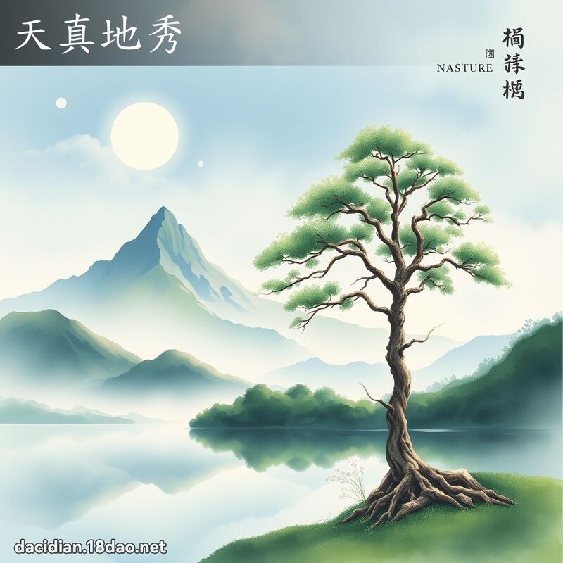 天真地秀 - 国语大辞典配图