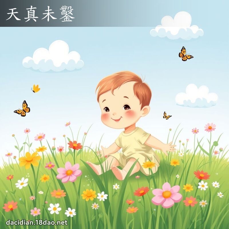 天真未鑿 - 國語大辭典配圖