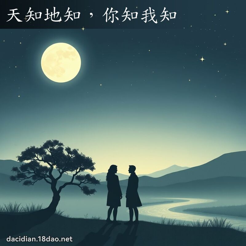 天知地知，你知我知 - 國語大辭典配圖