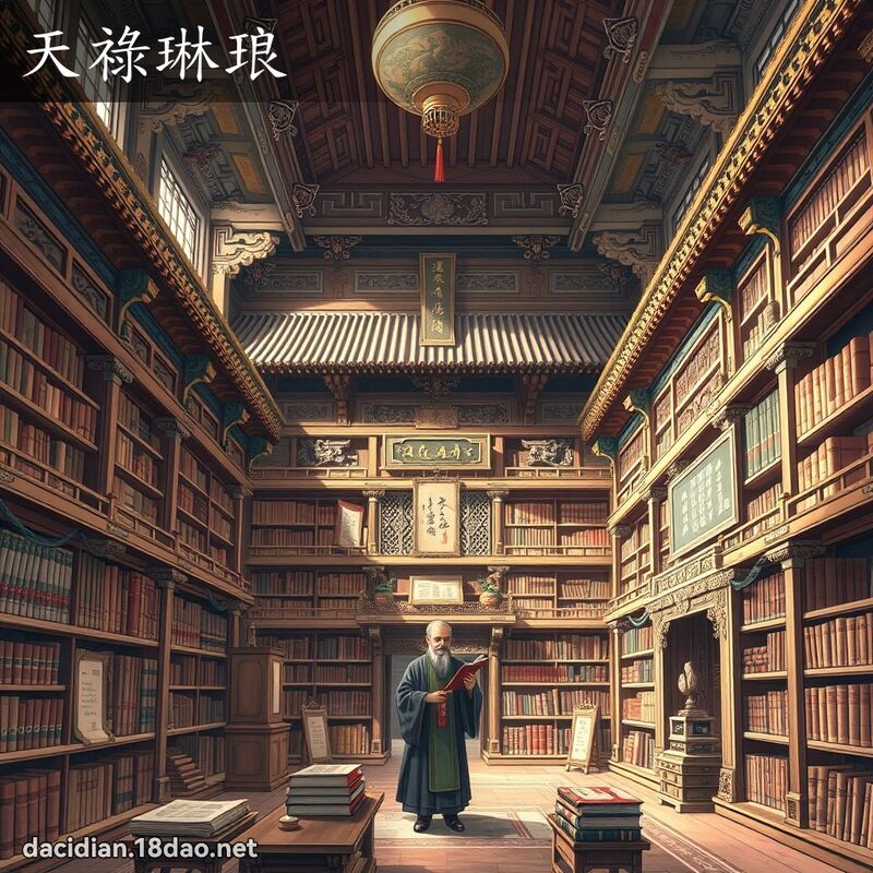 天祿琳琅 - 國語大辭典配圖