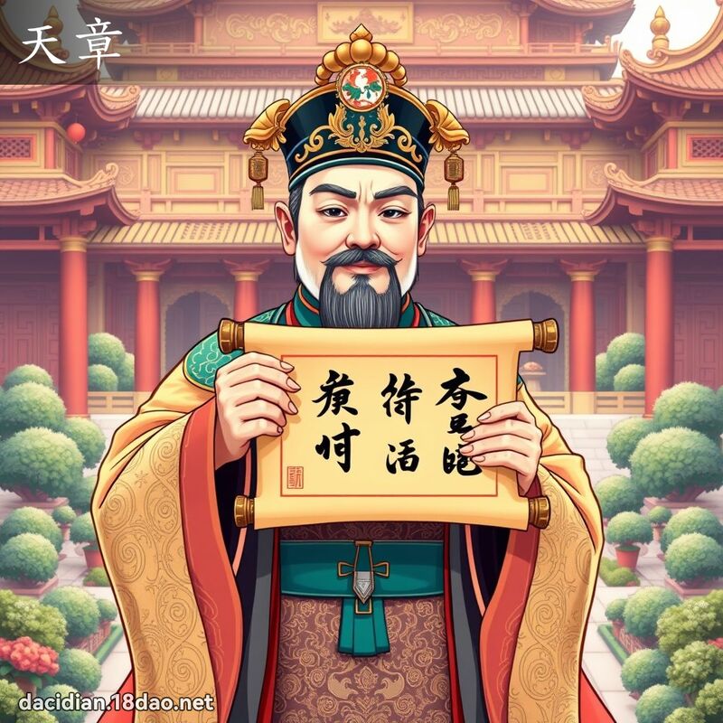 天章 - 國語大辭典配圖