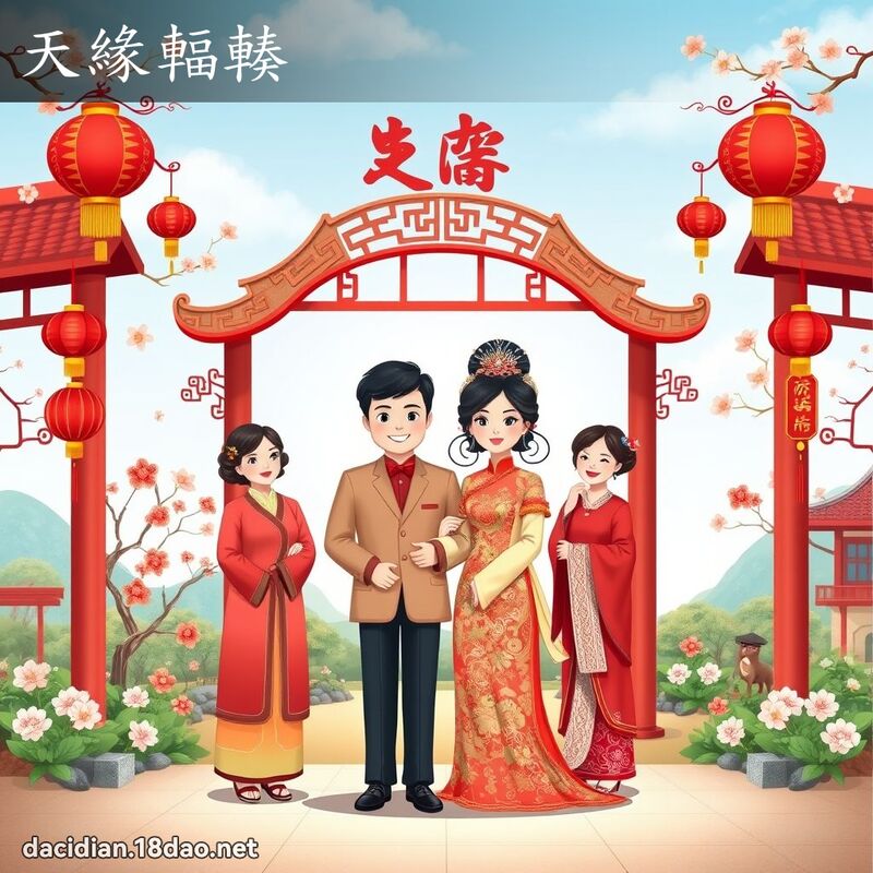 天緣輻輳 - 國語大辭典配圖