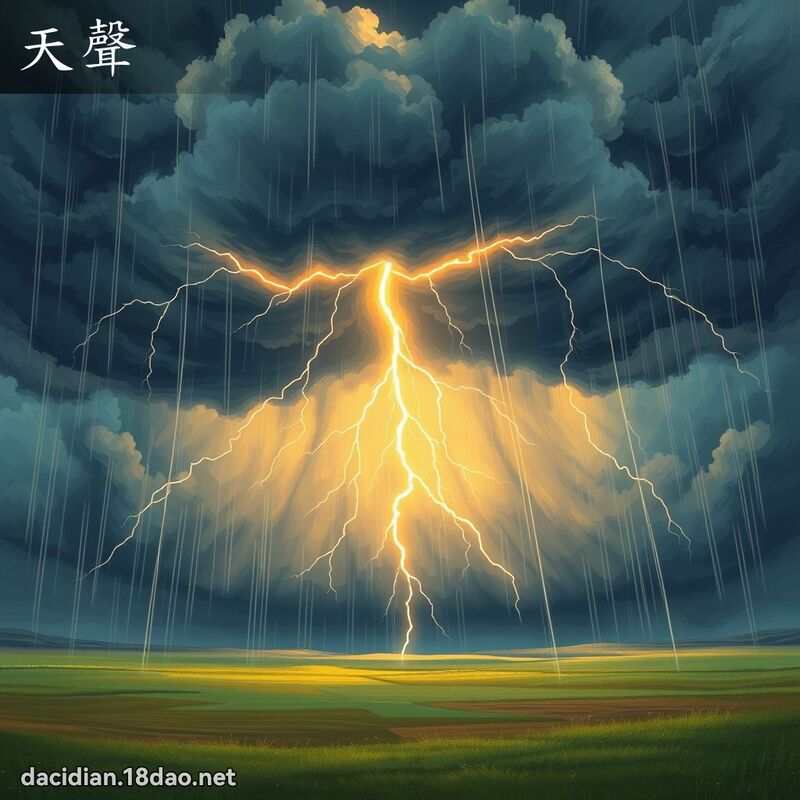 天聲 - 國語大辭典配圖