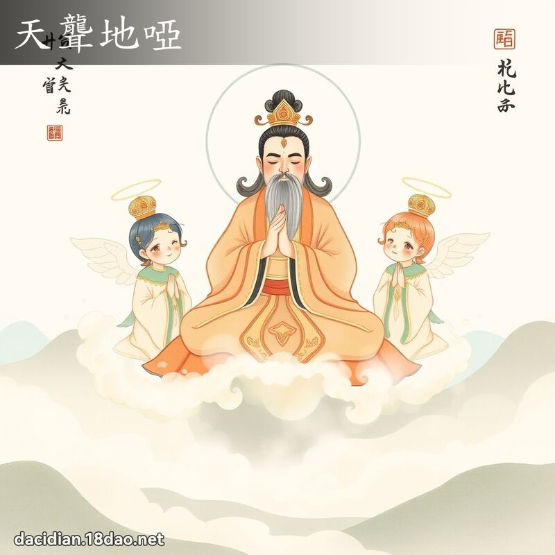 天聾地啞 - 國語大辭典配圖
