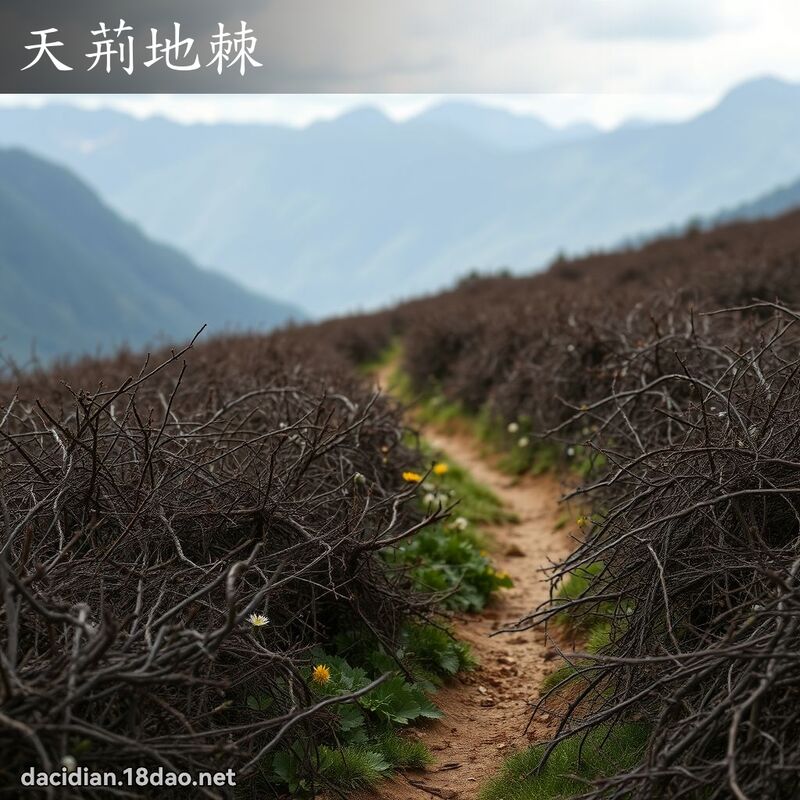 天荊地棘 - 國語大辭典配圖
