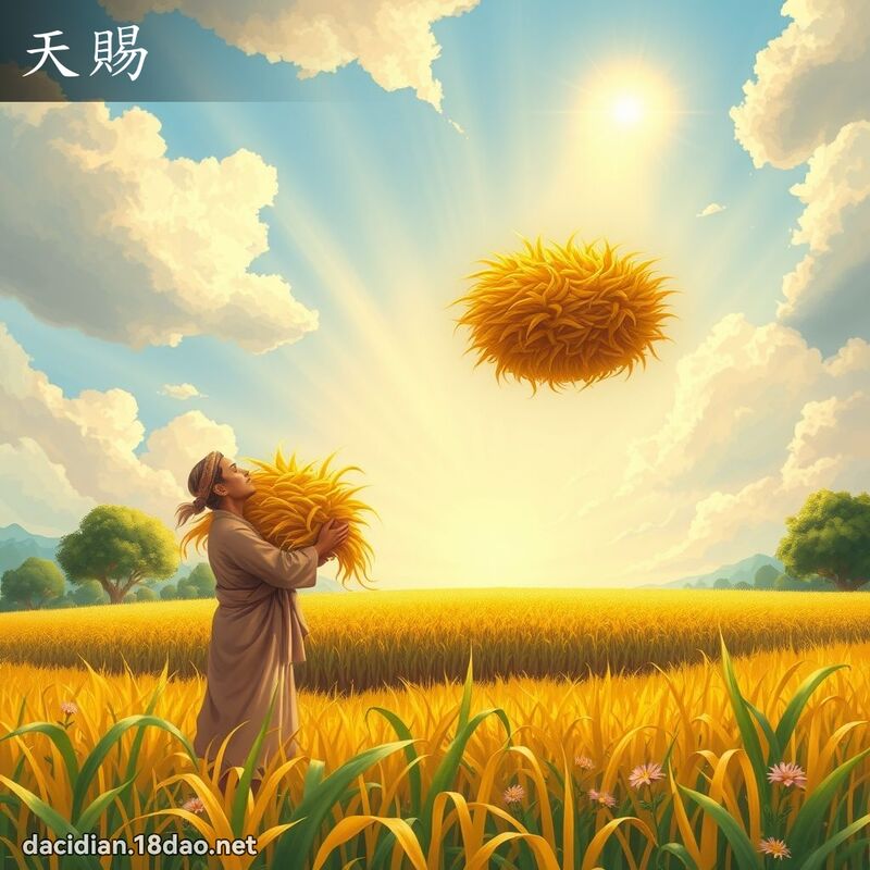 天賜 - 國語大辭典配圖