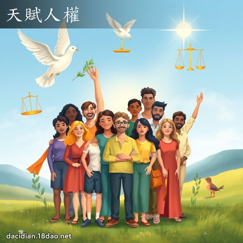 天賦人權 - 國語大辭典配圖