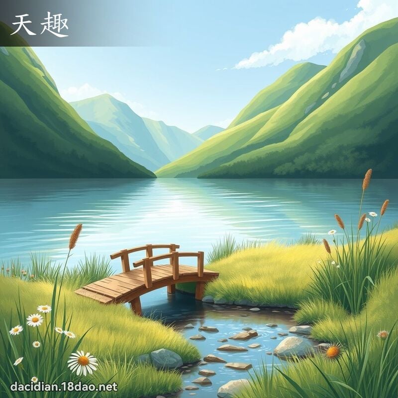 天趣 - 國語大辭典配圖