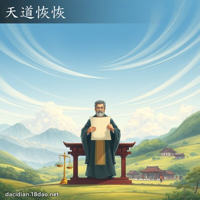 天道恢恢 - 國語大辭典配圖