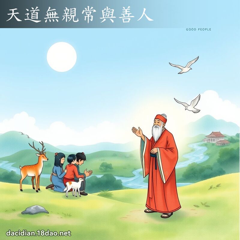 天道無親常與善人 - 國語大辭典配圖