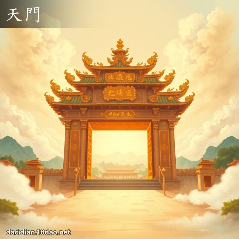 天門 - 國語大辭典配圖