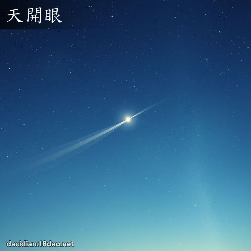 天開眼 - 國語大辭典配圖