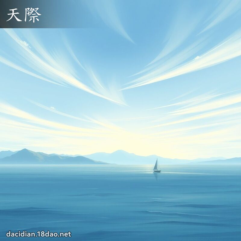 天際 - 國語大辭典配圖
