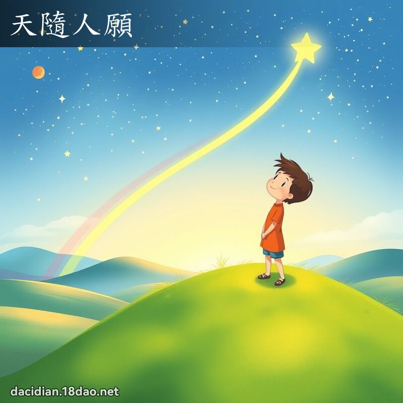 天隨人愿 - 国语大辞典配图