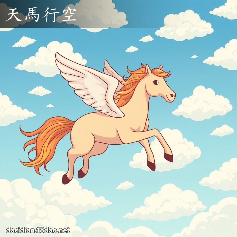 天馬行空 - 國語大辭典配圖