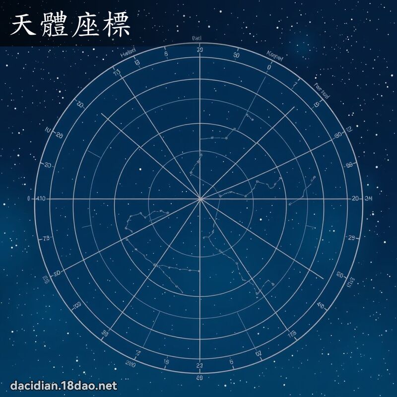 天體座標 - 國語大辭典配圖