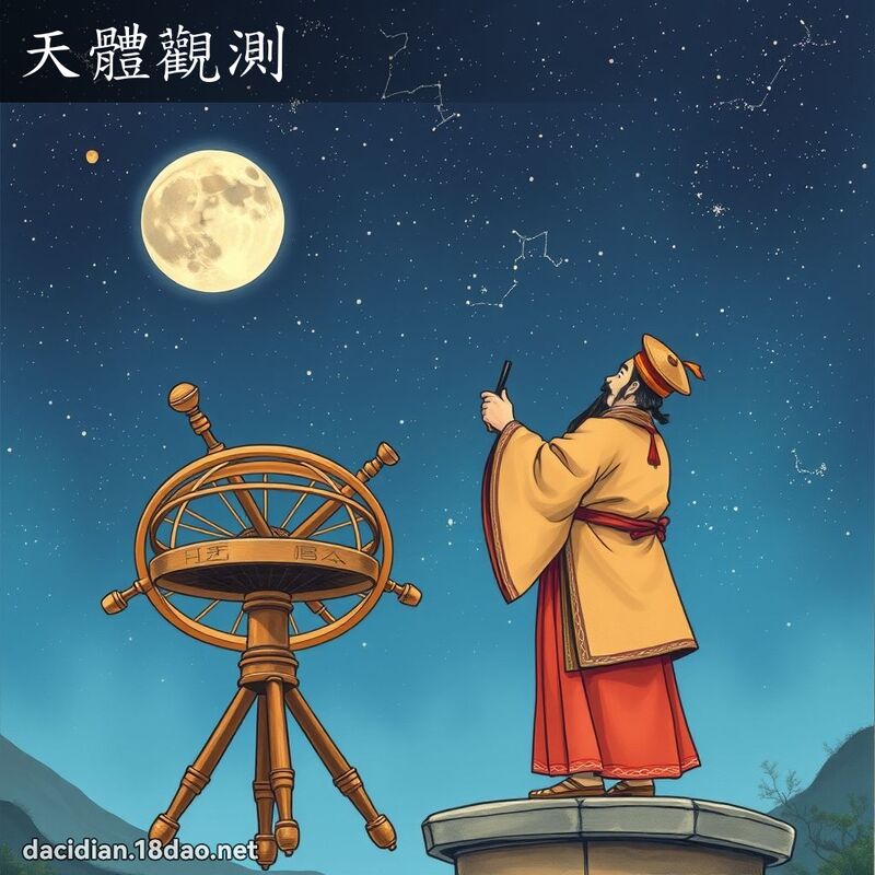 天体观测 - 国语大辞典配图
