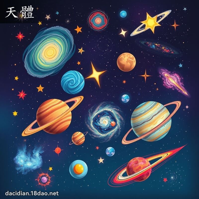 天体 - 国语大辞典配图