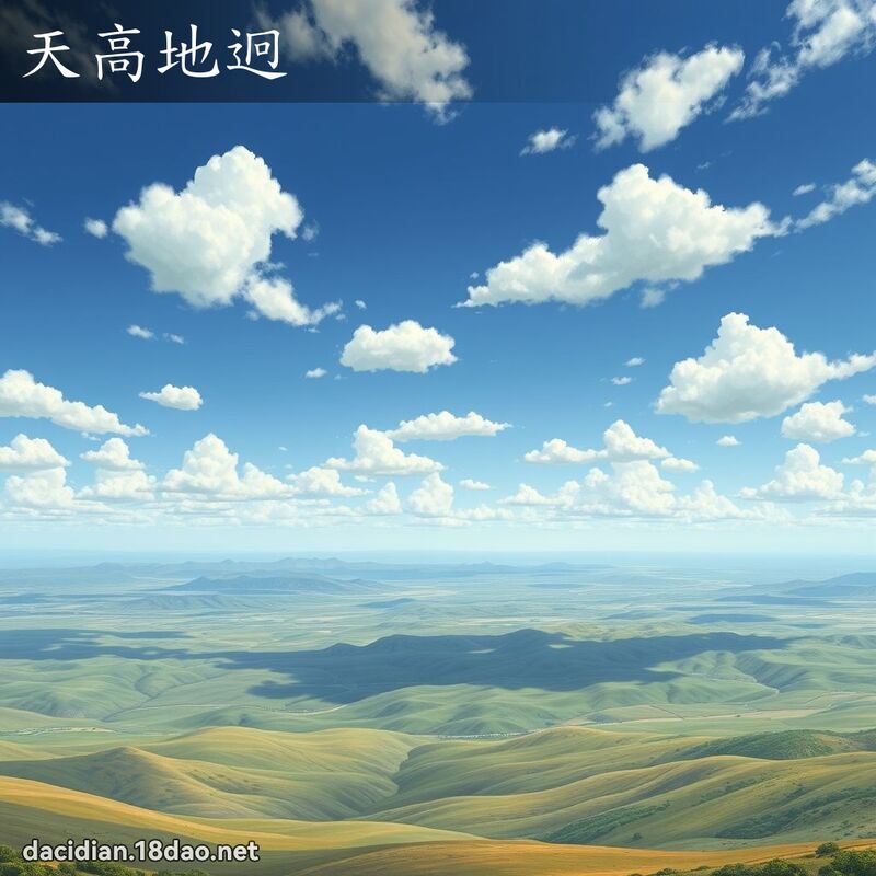 天高地迥 - 国语大辞典配图
