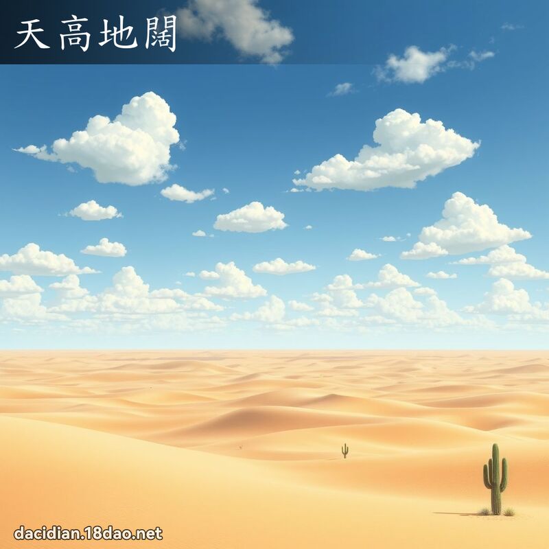 天高地闊 - 國語大辭典配圖