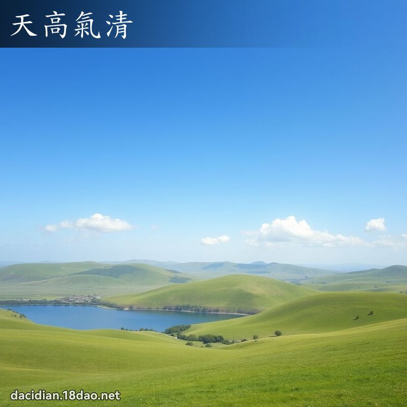 天高氣清 - 國語大辭典配圖