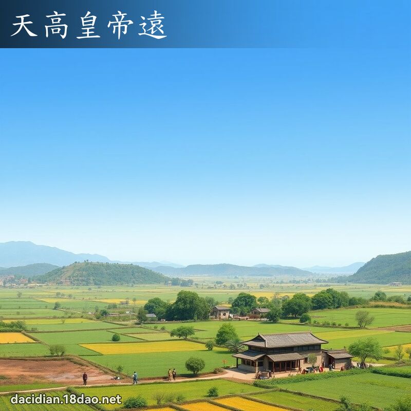 天高皇帝远 - 国语大辞典配图