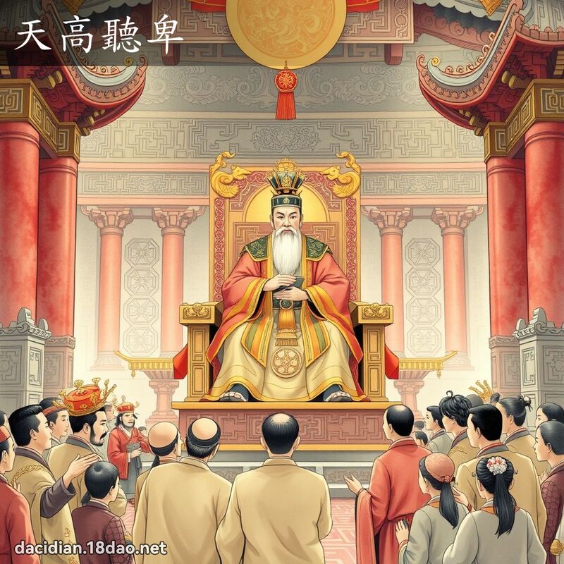 天高聽卑 - 國語大辭典配圖